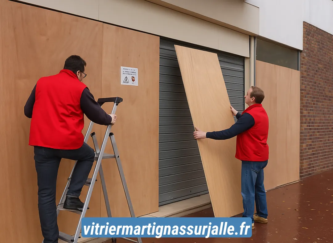 Mise en sécurité fermeture provisoire Martignas-sur-Jalle