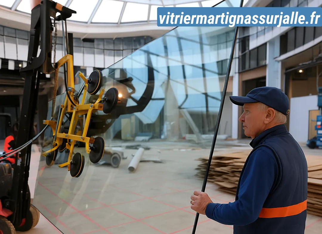 Remplacement de vitrine magasin Martignas-sur-Jalle